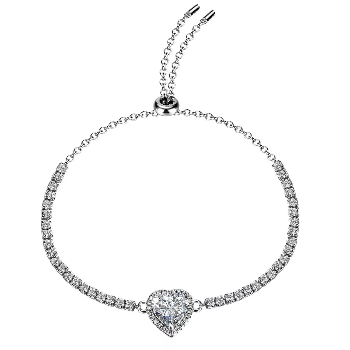 2 Carat 925 Sterling Silver Moissanite Chain Heart Bracelet3279effa-d410-4e91-a831-08e29ccc222c-Max-Origin