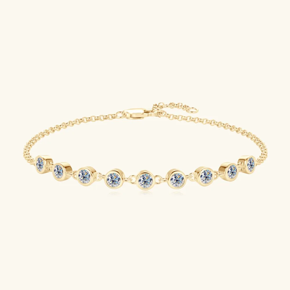 Inlaid Moissanite 925 Sterling Silver Bracelet817819e9-f94c-4bf7-b0dd-8e938de35ead-Max