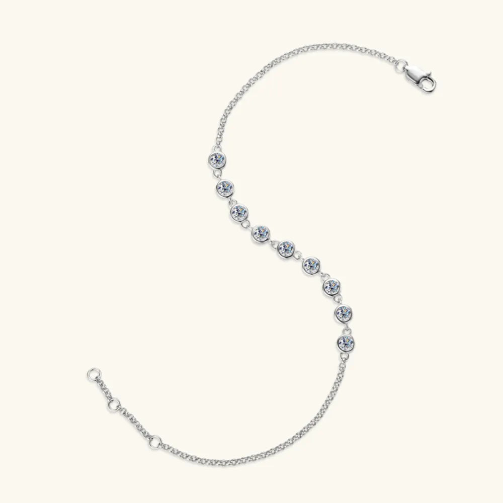 Inlaid Moissanite 925 Sterling Silver Bracelet82587ba1-605d-4bda-bc9e-1b57a1165f1f-Max