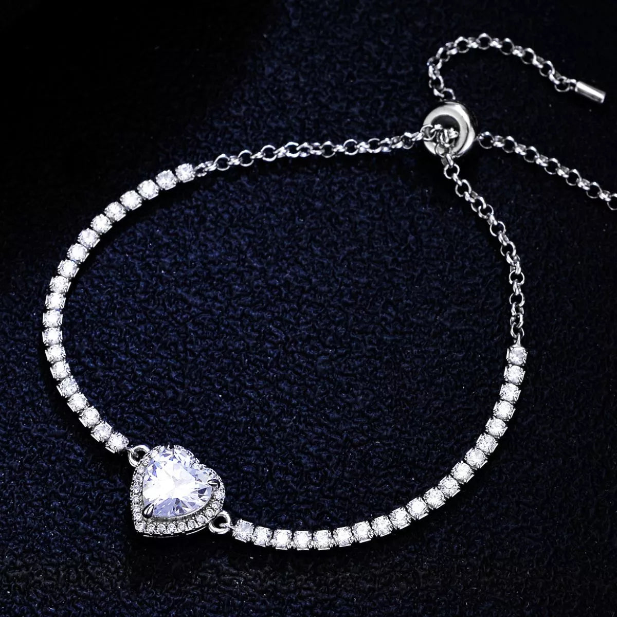 2 Carat 925 Sterling Silver Moissanite Chain Heart Braceleta62dfbd0-acc3-42b8-88c3-da4eb4ac0c61-Max-Origin
