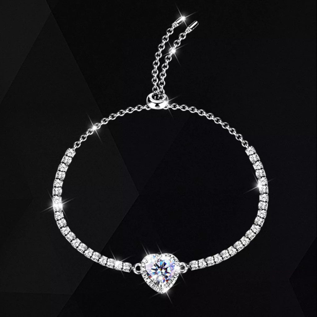 2 Carat 925 Sterling Silver Moissanite Chain Heart Braceletb1bd3b24-4eb6-4240-bb29-b14e28871d8a-Max-Origin
