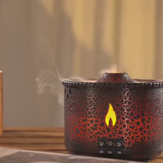 Jellyfish Flame Aroma Diffuser — Volcano Mist Humidifier