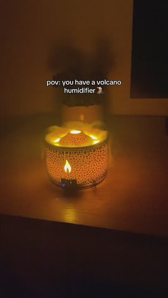 Jellyfish Flame Aroma Diffuser — Volcano Mist Humidifier