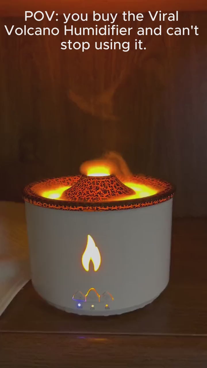 Jellyfish Flame Aroma Diffuser — Volcano Mist Humidifier