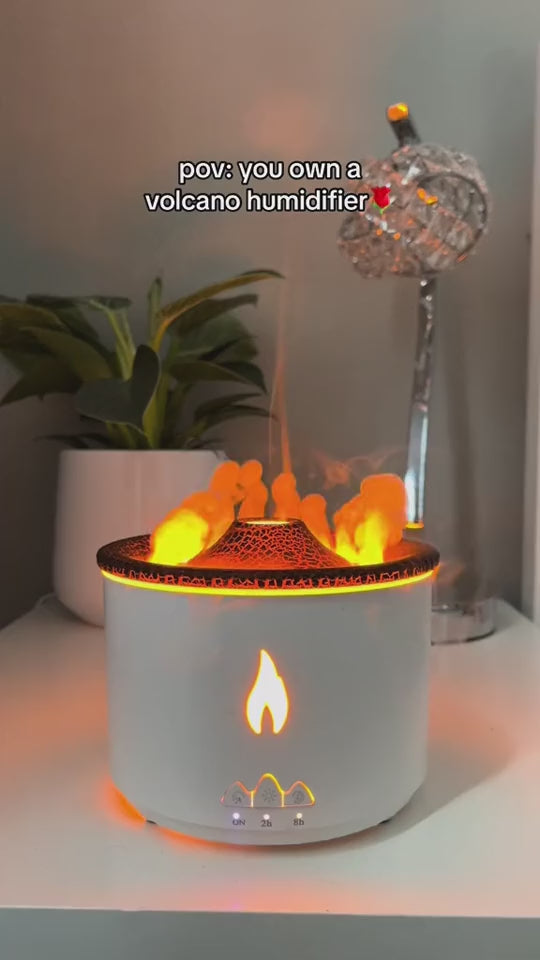 Jellyfish Flame Aroma Diffuser — Volcano Mist Humidifier