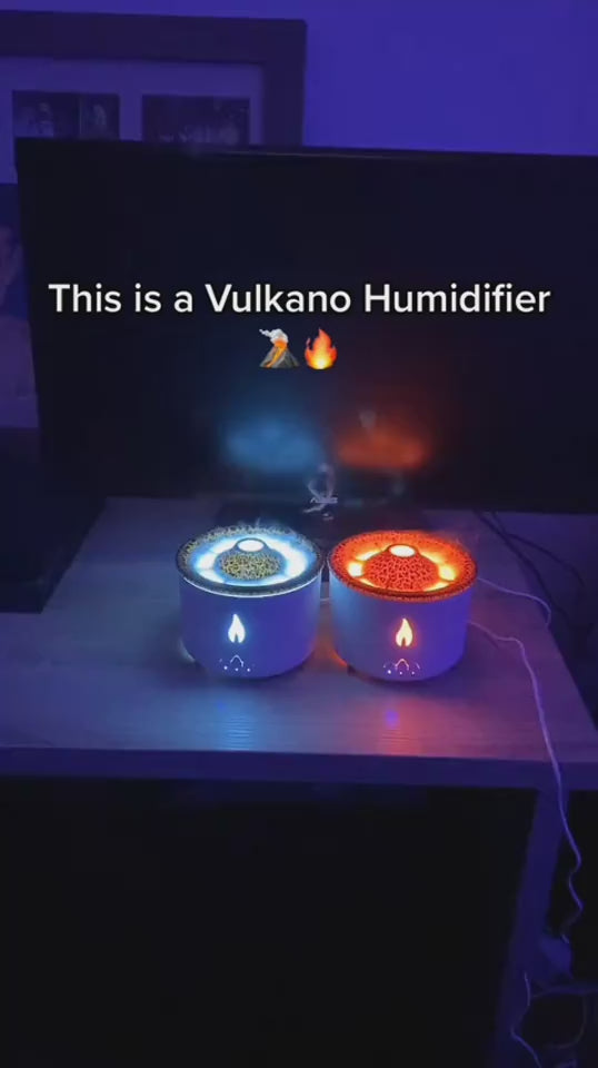 Jellyfish Flame Aroma Diffuser — Volcano Mist Humidifier