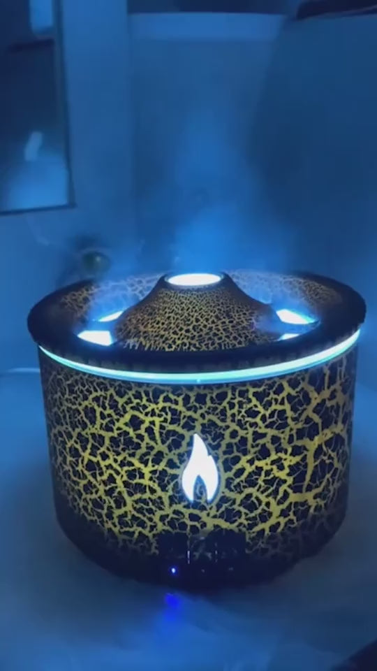Jellyfish Flame Aroma Diffuser — Volcano Mist Humidifier