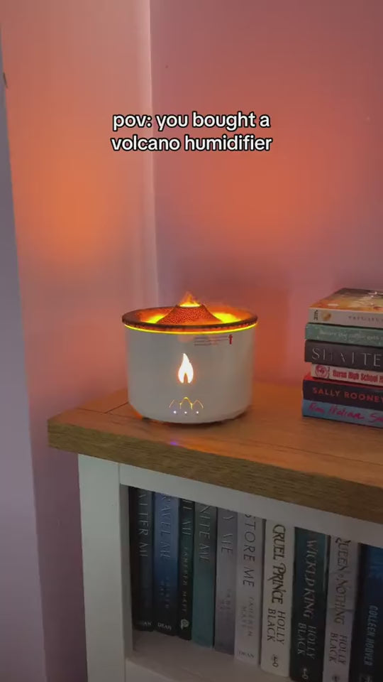 Jellyfish Flame Aroma Diffuser — Volcano Mist Humidifier