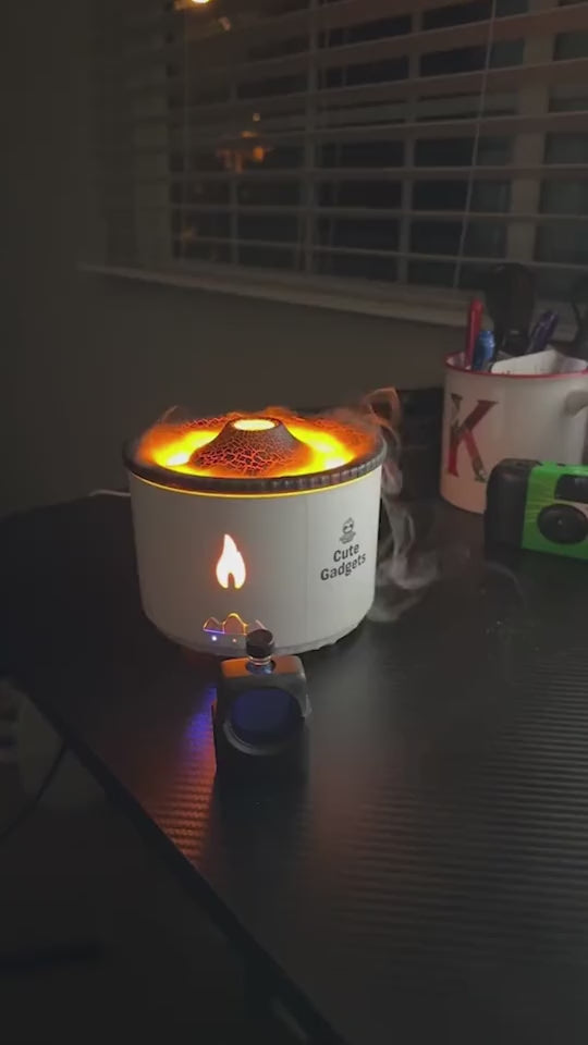 Jellyfish Flame Aroma Diffuser — Volcano Mist Humidifier